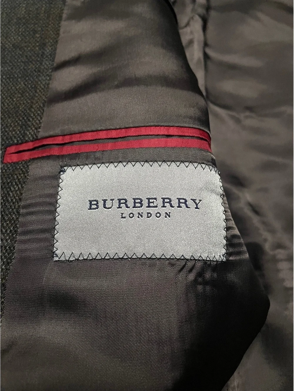 Burberry London Blazer Mens 46 R Wool Sport Coat Jacket 2 Button Windowpane